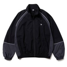 画像1: NEWERA（ニューエラ）“オーバーサイズド パイピング トラックジャケット ブラック/グレー | パフォーマンスアパレル” (1)