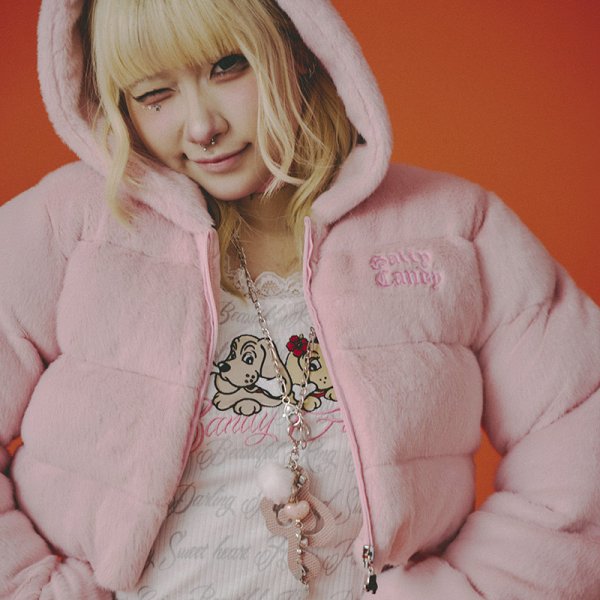 画像13: CANDY GALFY(キャンディーガルフィー) “ギャルもこふわブルゾン” (13)