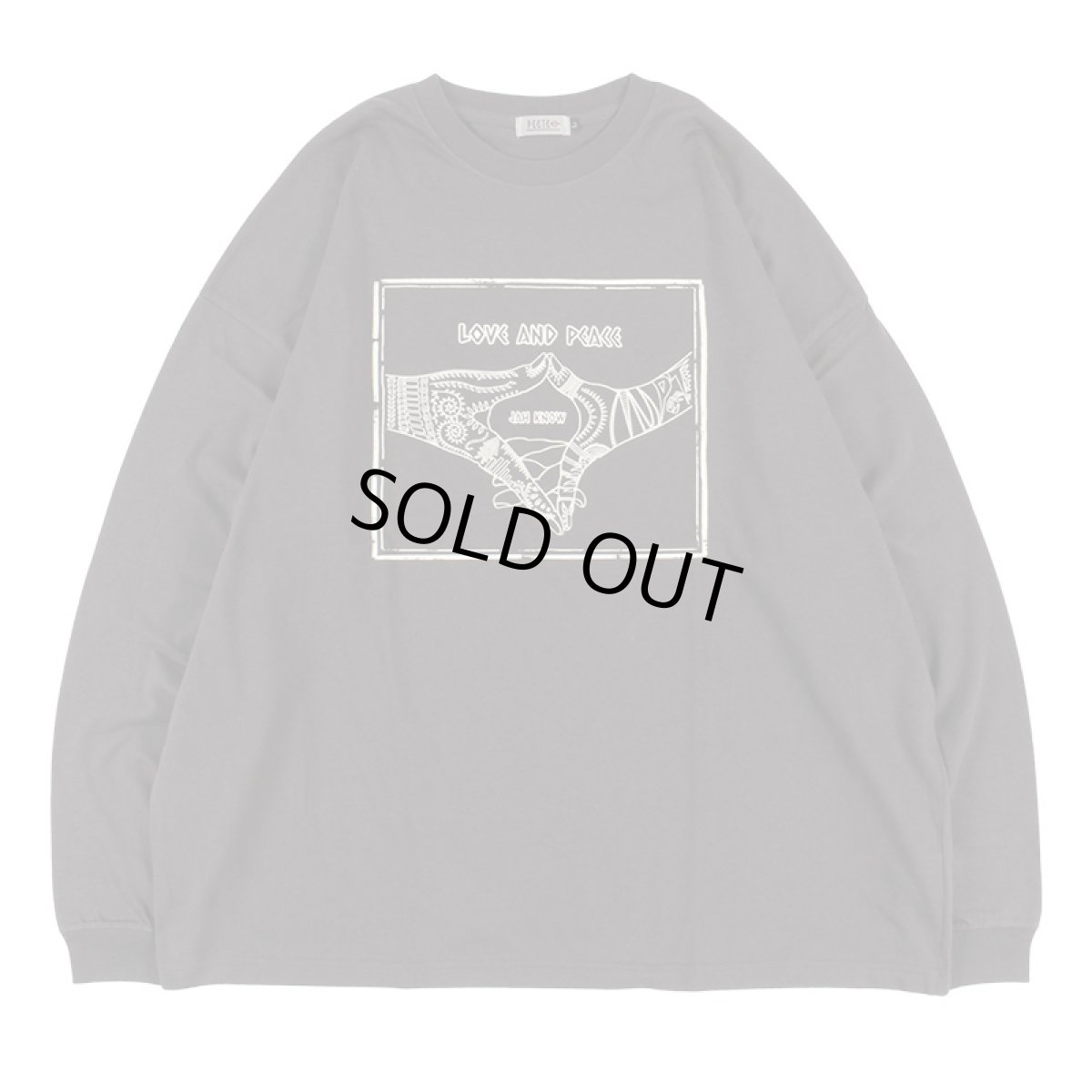画像1: 【2025.10.08再入荷】PeeTee. (ピーティー) “LOVE AND PEACE L/S TEE” (1)