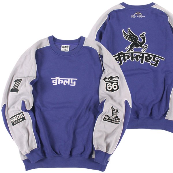 画像1: GRIMEY / GRMY (グライミー) “RACE WAR VINTAGE CREWNECK” (1)