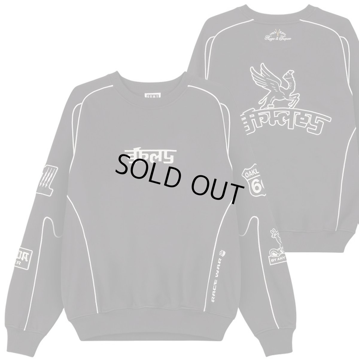 画像2: GRIMEY / GRMY (グライミー) “RACE WAR VINTAGE CREWNECK” (2)