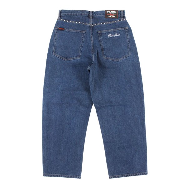 画像2: FUBU(フブ) “STUDS DENIM PANTS” (2)