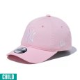 画像1: 【チャイルド】NEWERA（ニューエラ）“Child 9TWENTY ニューヨーク・ヤンキース ピンク × ホワイト” (1)