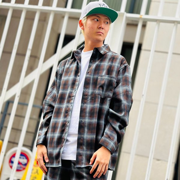 画像11: 【ラストLのみ】KINGSIZE（キングサイズ）“CHECK L/S SHIRT” (11)