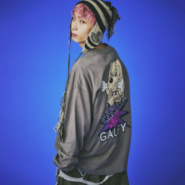 画像1: GALFY(ガルフィー) “LFG!! ロンTee” (1)