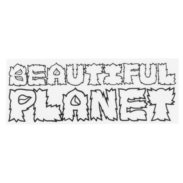 画像1: BEAUTIFUL PLANET (ビューティフルプラネット) “FONT STICKER” (1)