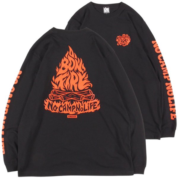 画像1: KINGSIZE（キングサイズ）“BON FIRE L/S TEE” (1)