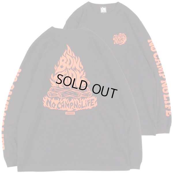 画像1: 【ラストXXLのみ】【2025.10.16再入荷】KINGSIZE（キングサイズ）“BON FIRE L/S TEE” (1)