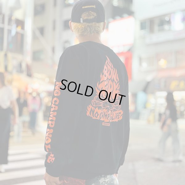 画像12: 【ラストXXLのみ】【2025.10.16再入荷】KINGSIZE（キングサイズ）“BON FIRE L/S TEE” (12)