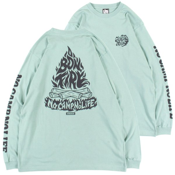 画像1: KINGSIZE（キングサイズ）“BON FIRE L/S TEE” (1)