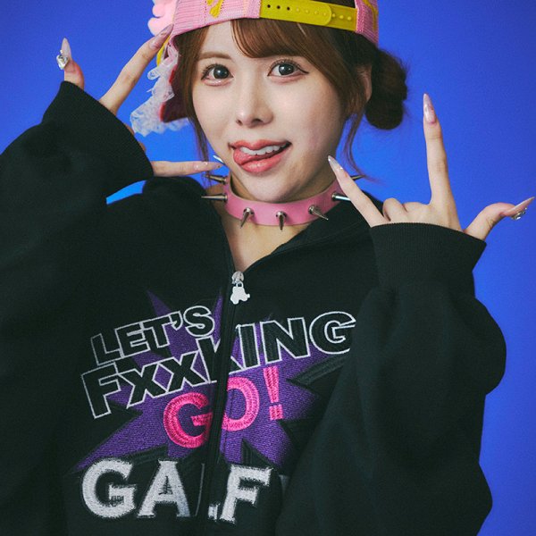 画像1: GALFY(ガルフィー) “LFG!! ジップパーカー” (1)