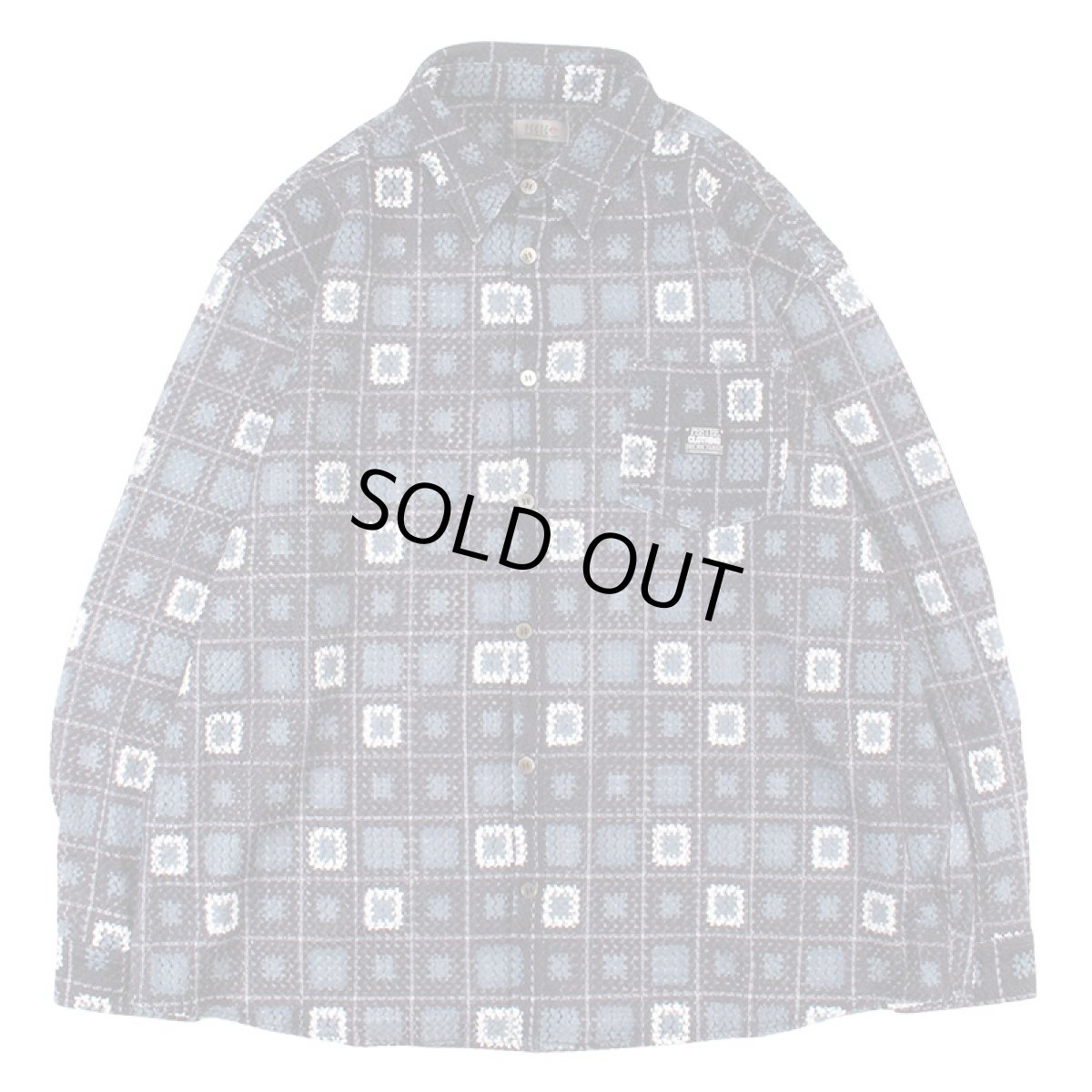 画像1: 【ラストXLのみ】PeeTee. (ピーティー) “CROCHET SHEER L/S SHIRTS” (1)