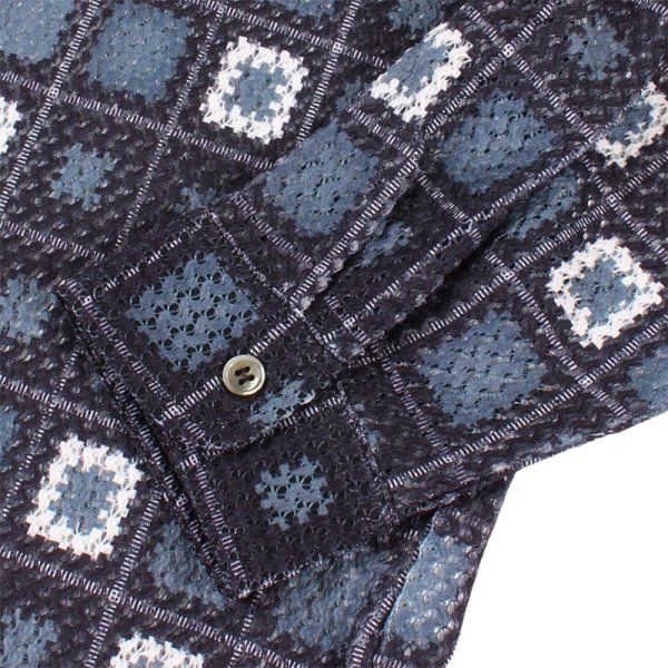 画像6: 【ラストXLのみ】PeeTee. (ピーティー) “CROCHET SHEER L/S SHIRTS” (6)