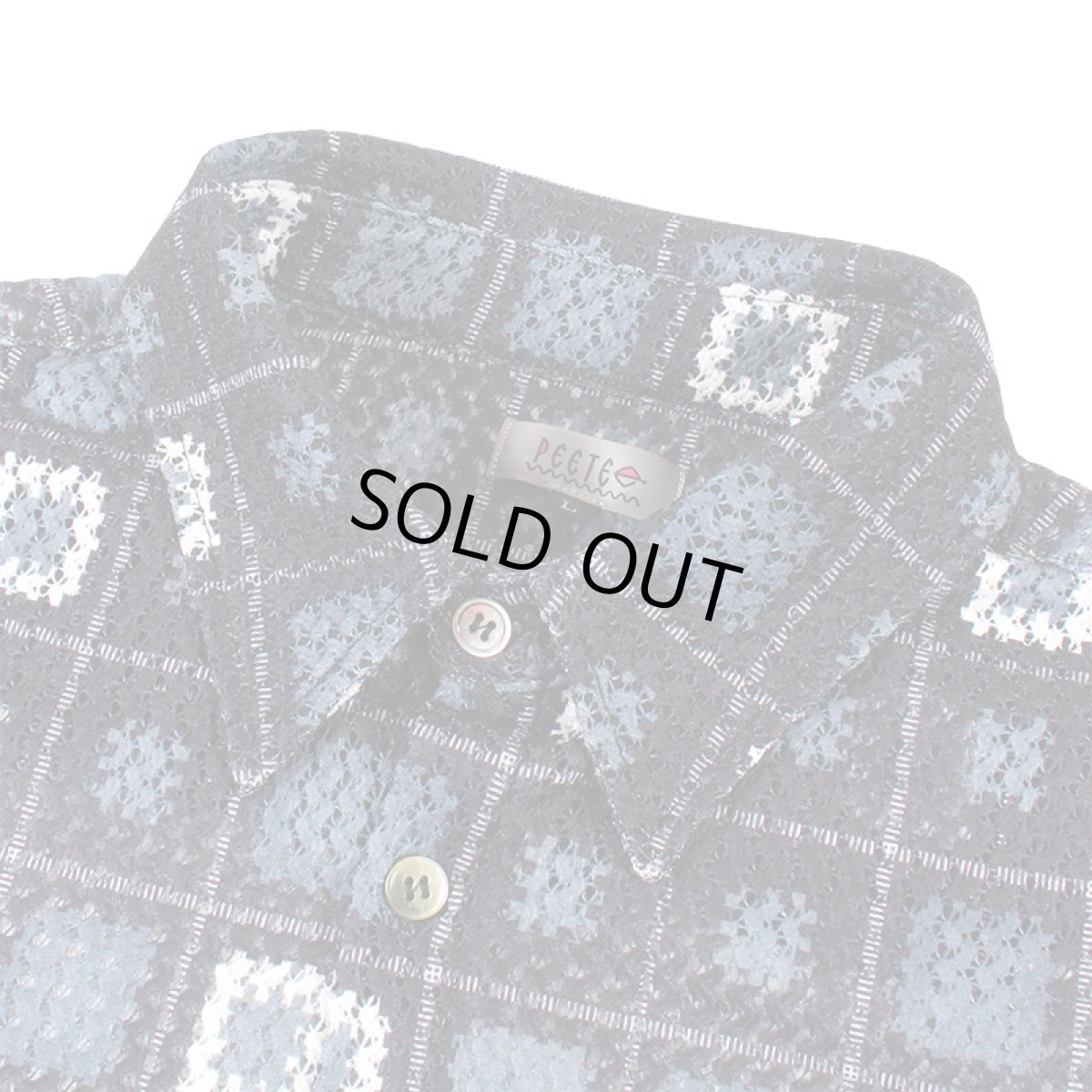 画像3: 【ラストXLのみ】PeeTee. (ピーティー) “CROCHET SHEER L/S SHIRTS” (3)