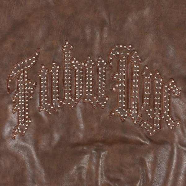 画像10: FUBU（フブ） “FAUX LEATHER STUDS PATCH JACKET” (10)