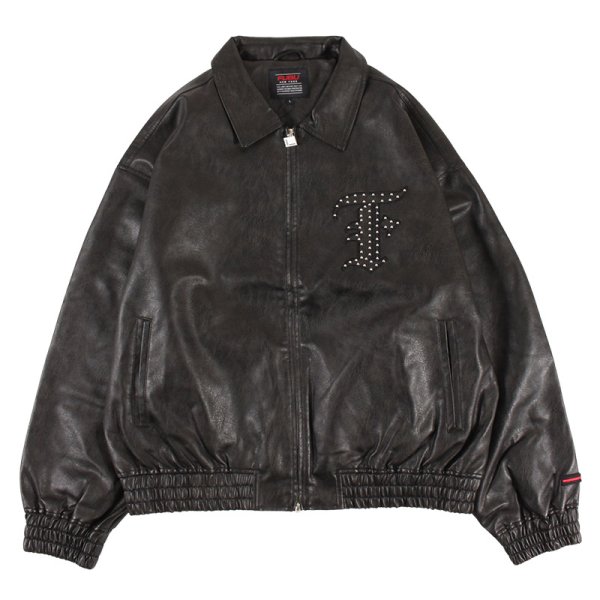 画像3: FUBU（フブ） “FAUX LEATHER STUDS PATCH JACKET” (3)