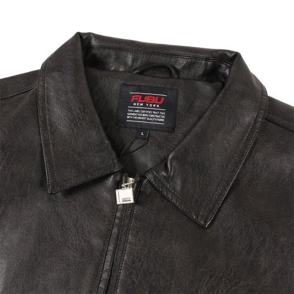 画像5: FUBU（フブ） “FAUX LEATHER STUDS PATCH JACKET” (5)