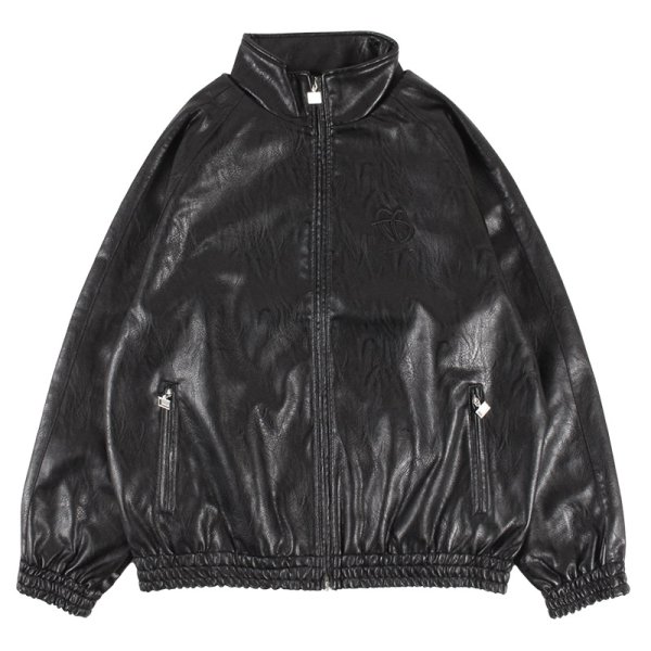 画像1: FUBU（フブ） “FAUX LEATHER TRACK JACKET” (1)