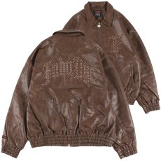画像2: FUBU（フブ） “FAUX LEATHER STUDS PATCH JACKET” (2)