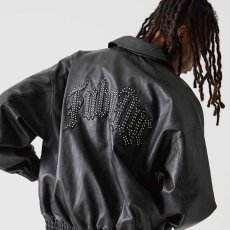 画像1: FUBU（フブ） “FAUX LEATHER STUDS PATCH JACKET” (1)