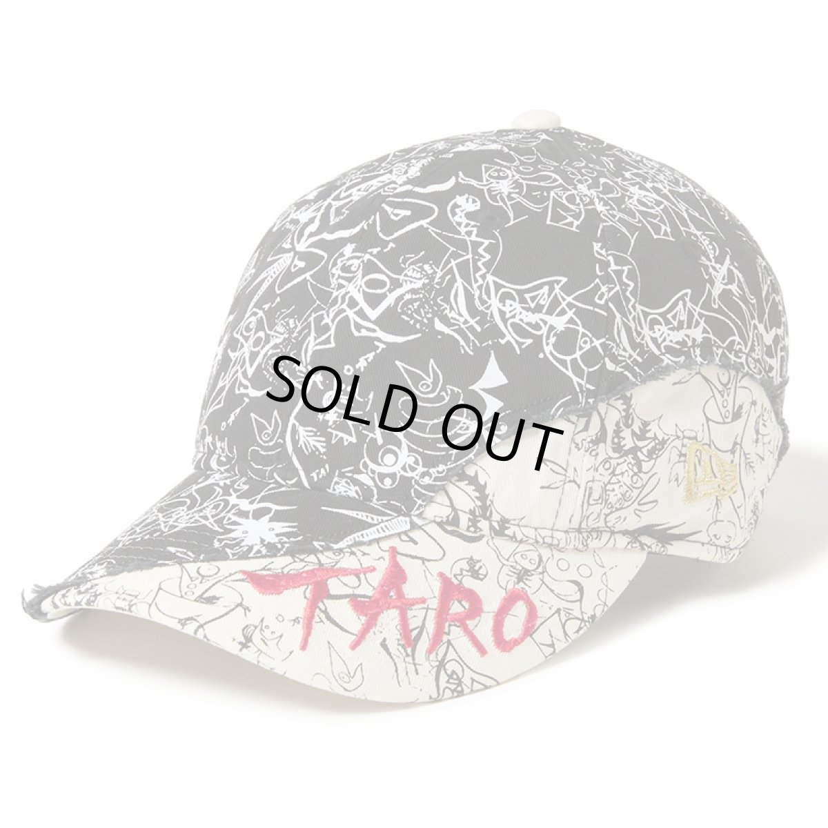 画像1: NEWERA（ニューエラ）“9THIRTY TARO OKAMOTO 岡本太郎 バイザー ブラック/クロームホワイト” (1)