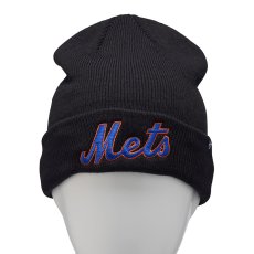画像3: ’47 (フォーティーセブン) “カフニット ニューヨーク・メッツ MLB Wordmark ブラック” (3)