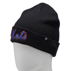 画像2: ’47 (フォーティーセブン) “カフニット ニューヨーク・メッツ MLB Wordmark ブラック” (2)