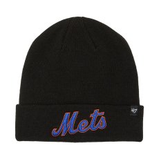 画像1: ’47 (フォーティーセブン) “カフニット ニューヨーク・メッツ MLB Wordmark ブラック” (1)