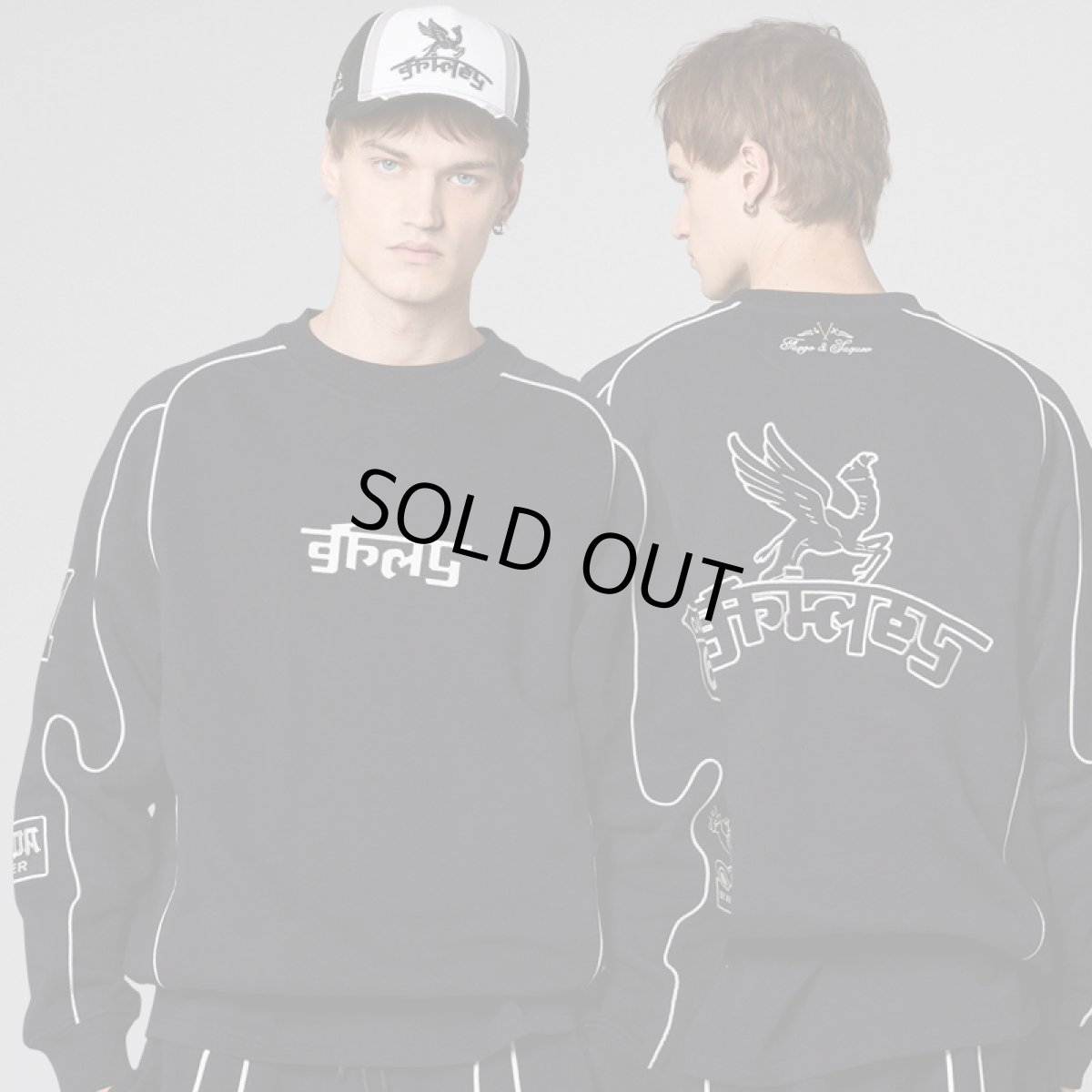 画像1: GRIMEY / GRMY (グライミー) “RACE WAR VINTAGE CREWNECK” (1)