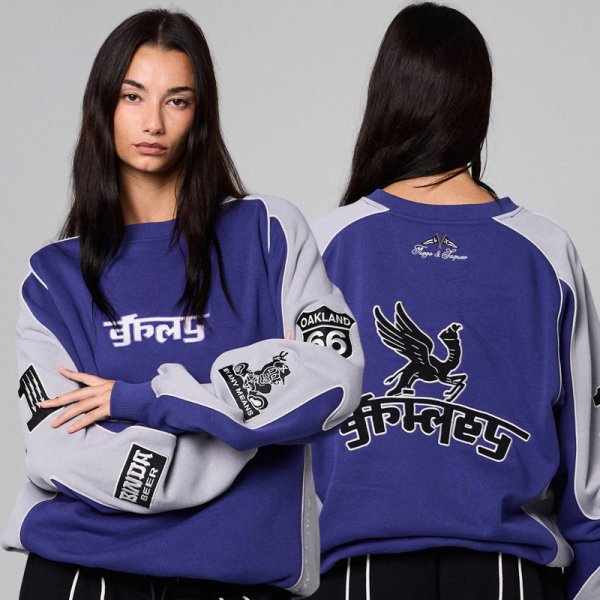 画像1: GRIMEY / GRMY (グライミー) “RACE WAR VINTAGE CREWNECK” (1)