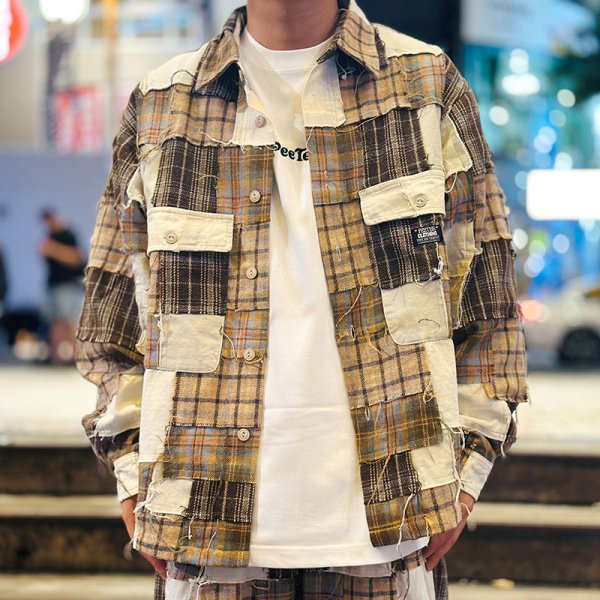 画像13: 【2025.12.02再入荷】PeeTee. (ピーティー) “PATCH WORK SHIRTS” (13)