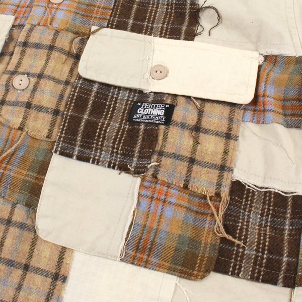 画像4: 【2025.12.02再入荷】PeeTee. (ピーティー) “PATCH WORK SHIRTS” (4)