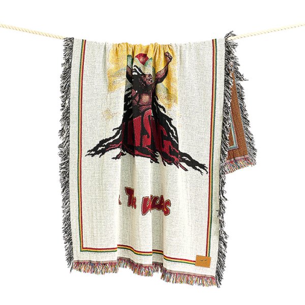 画像3: SLOWTIDE (スロウタイド)xBOB MARLEY “UPRISING TAPESTRY BLANKET” (3)