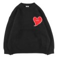 画像1: PeeTee. (ピーティー) “HEART STITCH LOOSE KNIT” (1)