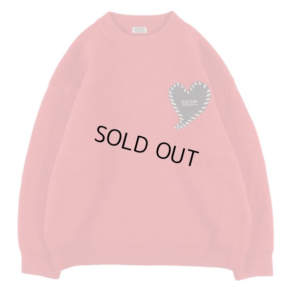 画像1: PeeTee. (ピーティー) “HEART STITCH LOOSE KNIT” (1)