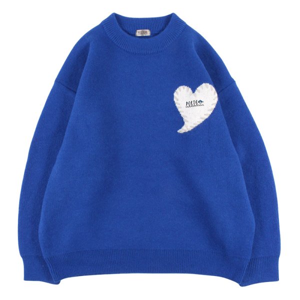 画像1: PeeTee. (ピーティー) “HEART STITCH LOOSE KNIT” (1)