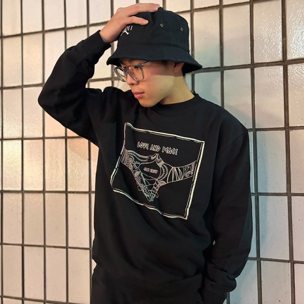 画像11: PeeTee. (ピーティー) “LOVE AND PEACE LIGHT CREW SWEAT” (11)