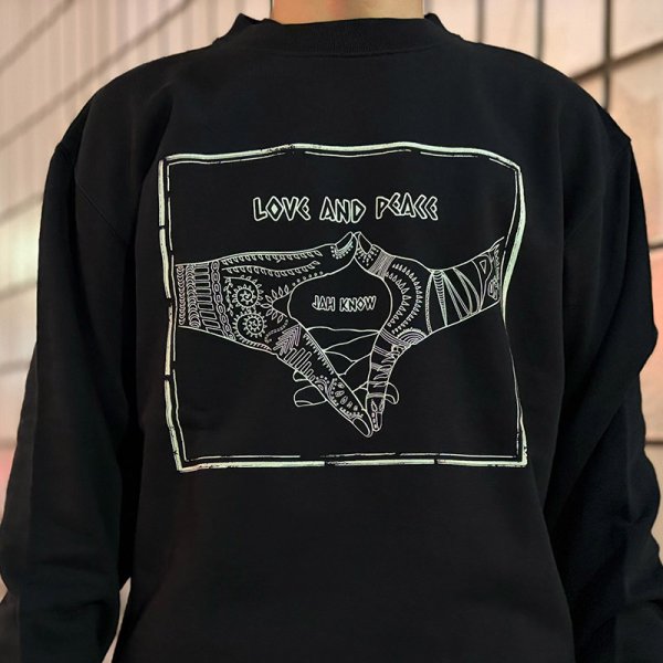 画像12: PeeTee. (ピーティー) “LOVE AND PEACE LIGHT CREW SWEAT” (12)