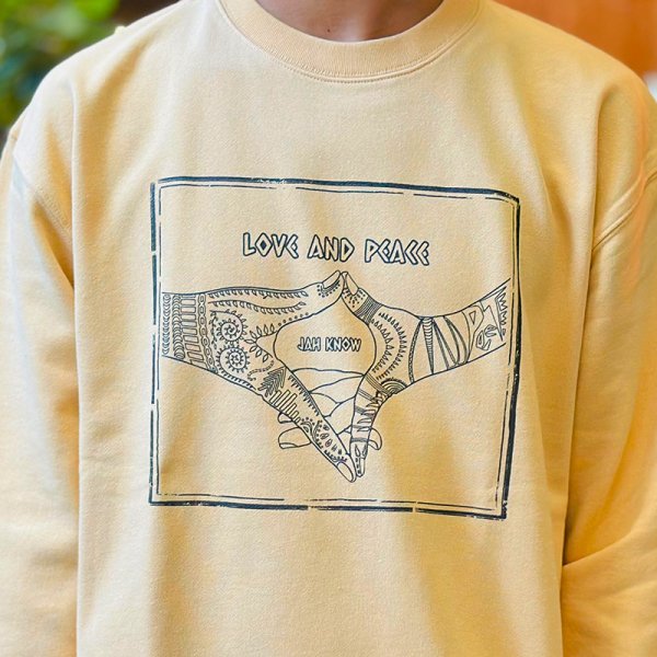 画像11: PeeTee. (ピーティー) “LOVE AND PEACE LIGHT CREW SWEAT” (11)
