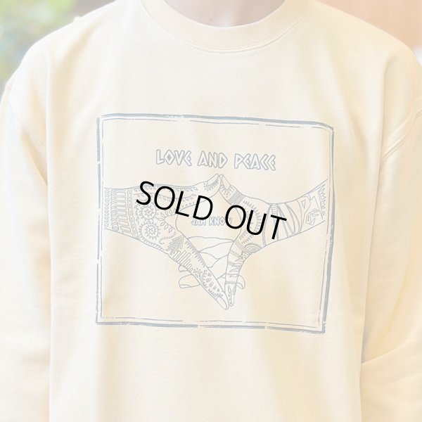 画像11: PeeTee. (ピーティー) “LOVE AND PEACE LIGHT CREW SWEAT” (11)
