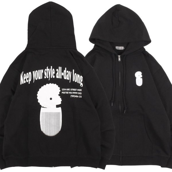 画像1: PeeTee. (ピーティー) “KEEP YOUR STYLE LIGHT ZIP HOODIE” (1)