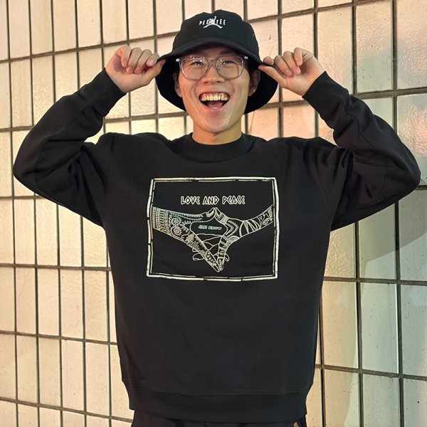 画像10: PeeTee. (ピーティー) “LOVE AND PEACE LIGHT CREW SWEAT” (10)