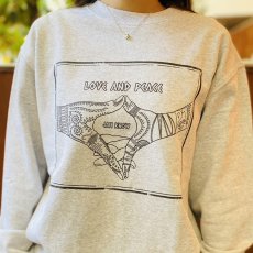 画像11: PeeTee. (ピーティー) “LOVE AND PEACE LIGHT CREW SWEAT” (11)