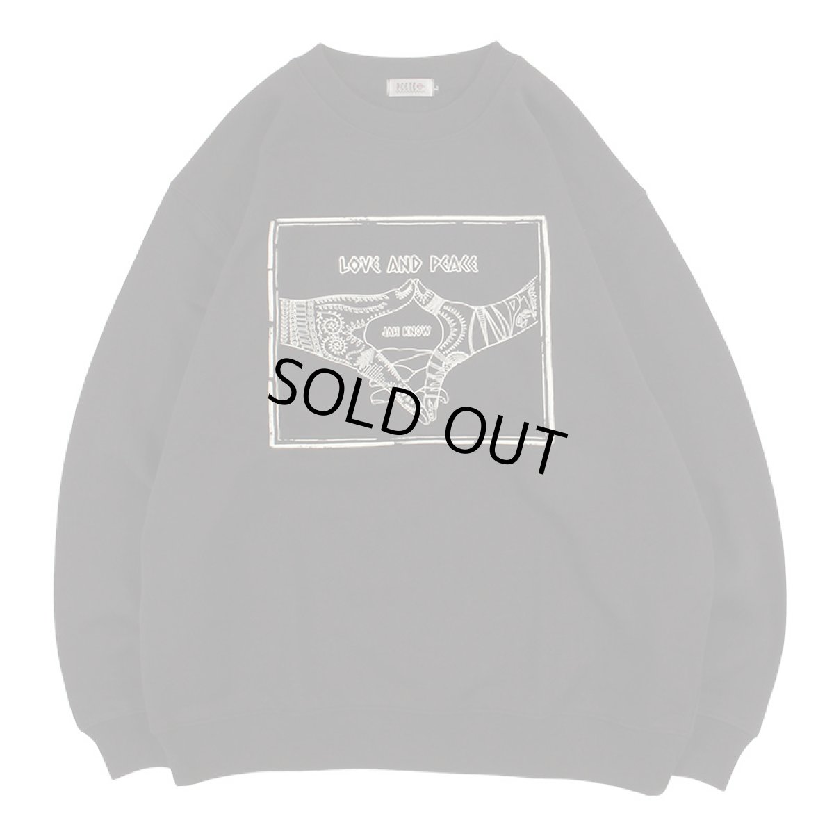 画像1: PeeTee. (ピーティー) “LOVE AND PEACE LIGHT CREW SWEAT” (1)