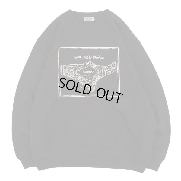 画像1: PeeTee. (ピーティー) “LOVE AND PEACE LIGHT CREW SWEAT” (1)