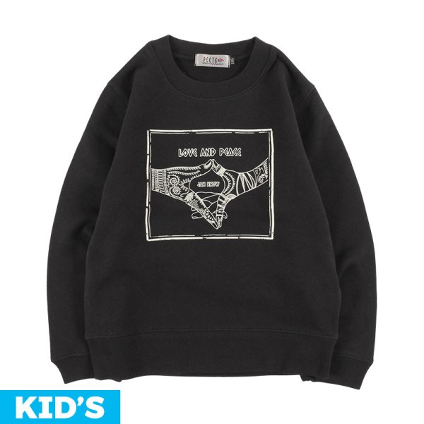 画像1: [子供服] PeeTee. (ピーティー) “LOVE AND PEACE KIDS CREWSWEAT” (1)