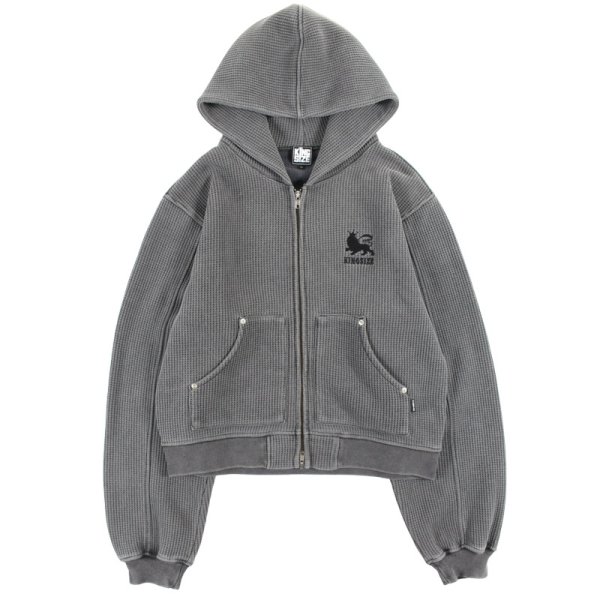 画像1: KINGSIZE（キングサイズ）“PIGMENT ZIP HOODY” (1)