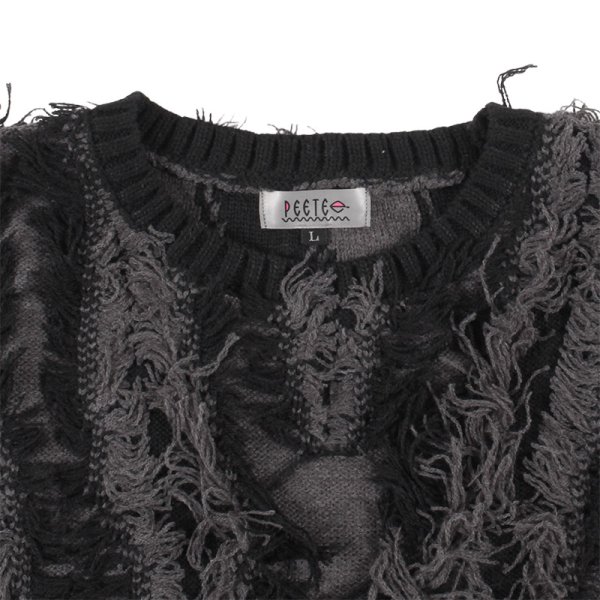 画像3: PeeTee. (ピーティー) “FRINGE JACQUARD KNIT” (3)