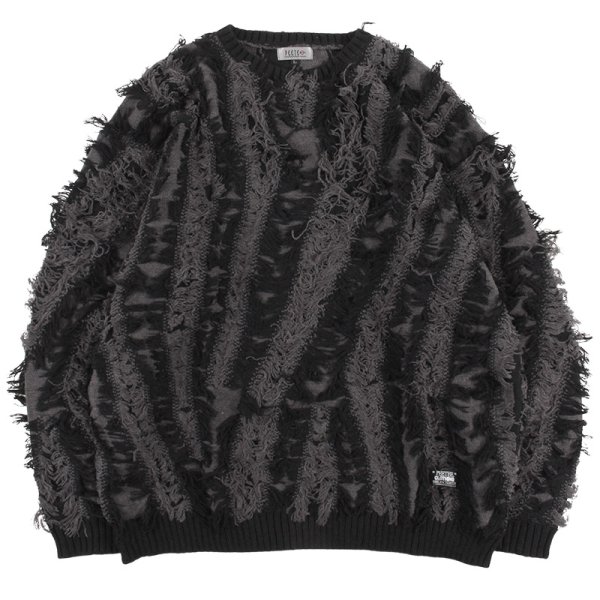 画像1: PeeTee. (ピーティー) “FRINGE JACQUARD KNIT” (1)