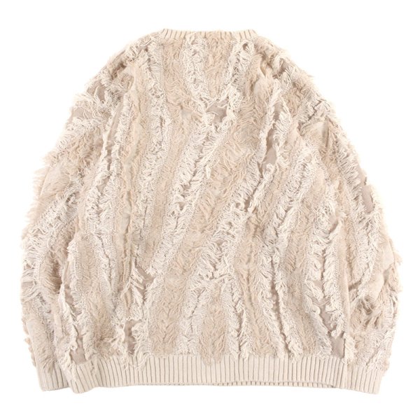 画像2: PeeTee. (ピーティー) “FRINGE JACQUARD KNIT” (2)
